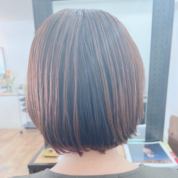 アンブレラカラー【ミルクティベージュ×ボルドー】白髪染め