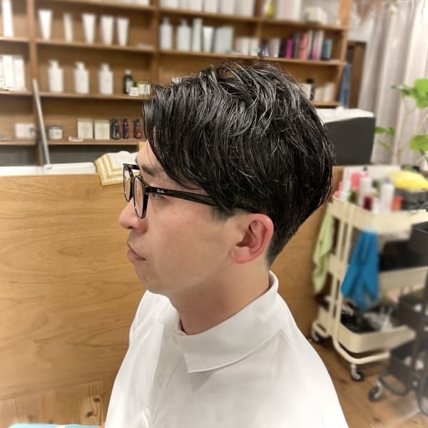 VIVOA×メンズ黒髪ショート