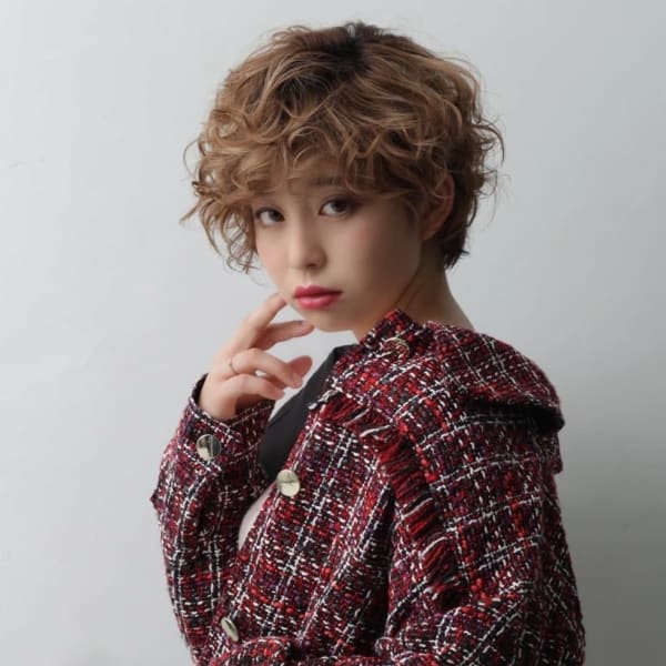 外国人風/パーマ風ベリショ