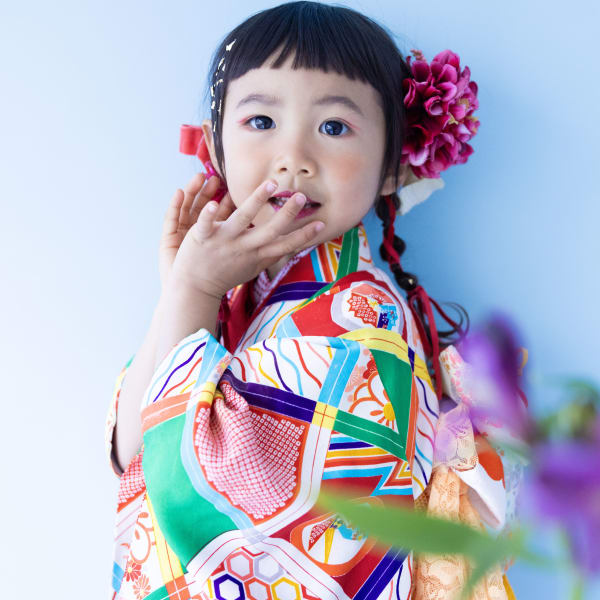 七五三☆着物☆着付け//ヘアセット//メイク