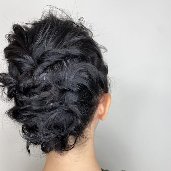 【ボブでもできる】ねじり編み込み