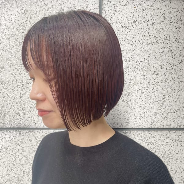 【天神赤坂警固】ミニボブ切りっぱなしボブ