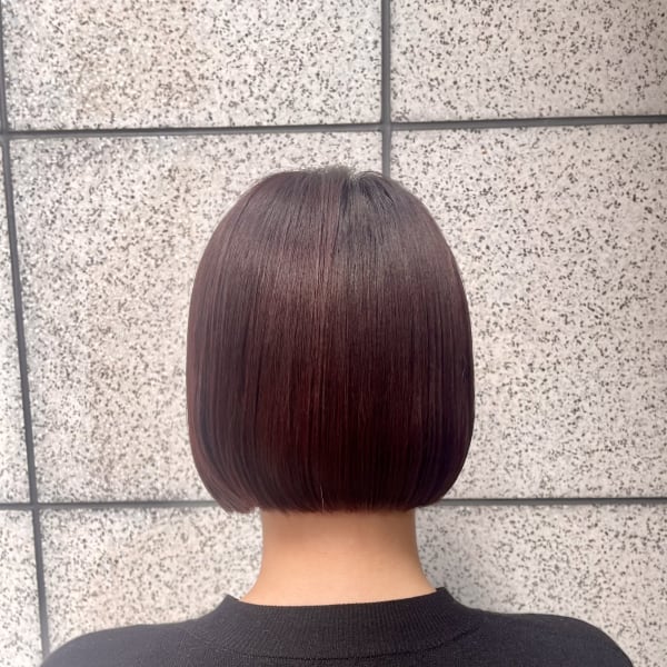 【警固・赤坂・大濠/ヘアサロン】ミニボブ切りっぱなしボブ