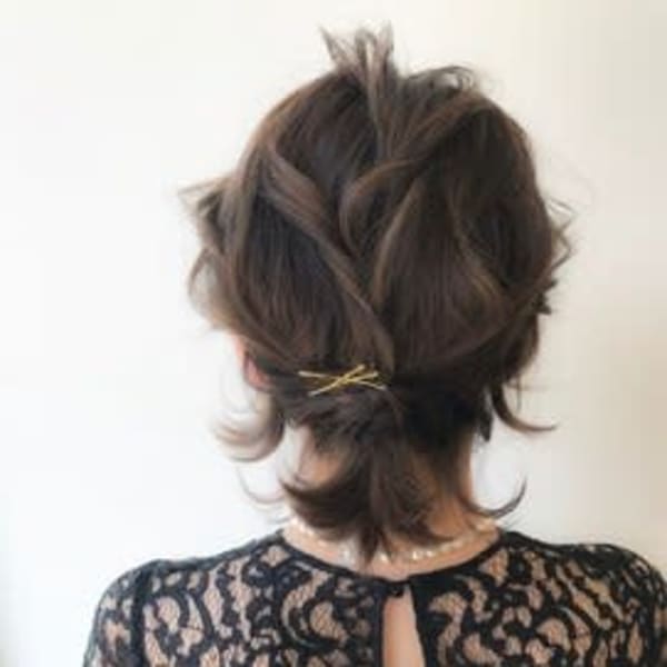 ヘアアレンジ　女子会や結婚式の2次会におすすめ◎