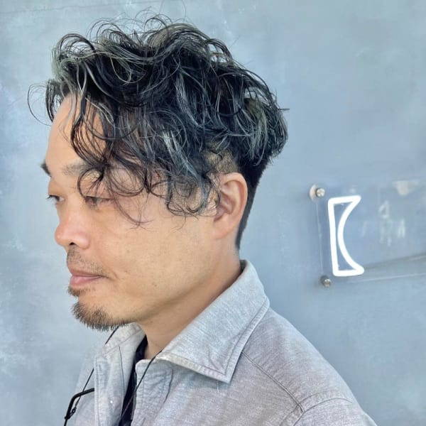 ツイストスパイラル/大人パーマ/メンズパーマ/ハイライト