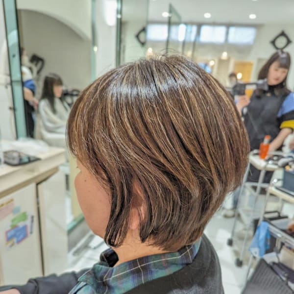 初めての脱白髪染めカラー♪BeforeAfter【我孫子】