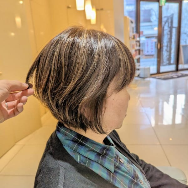 初めての脱白髪染めカラー♪BeforeAfter【我孫子】