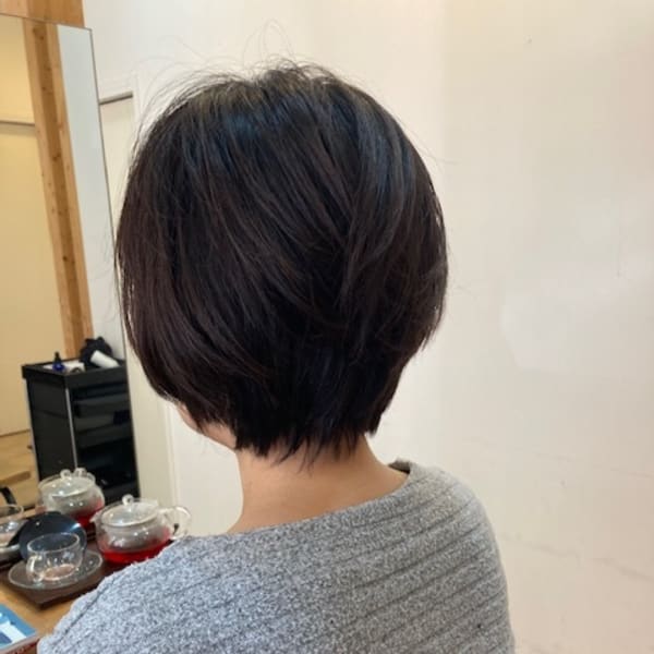 お客様髪質改善データ1058（ハンサムショート）