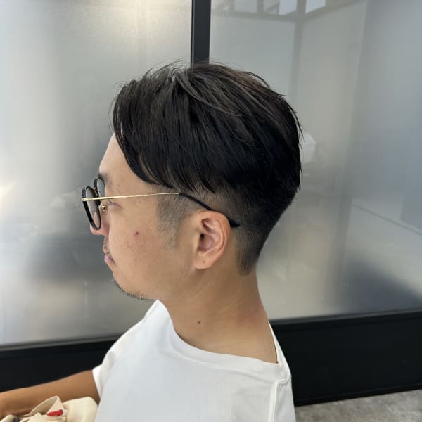 大人ツーブロック|MILA銀座  ハイトーン 縮毛矯正 ヘアケア