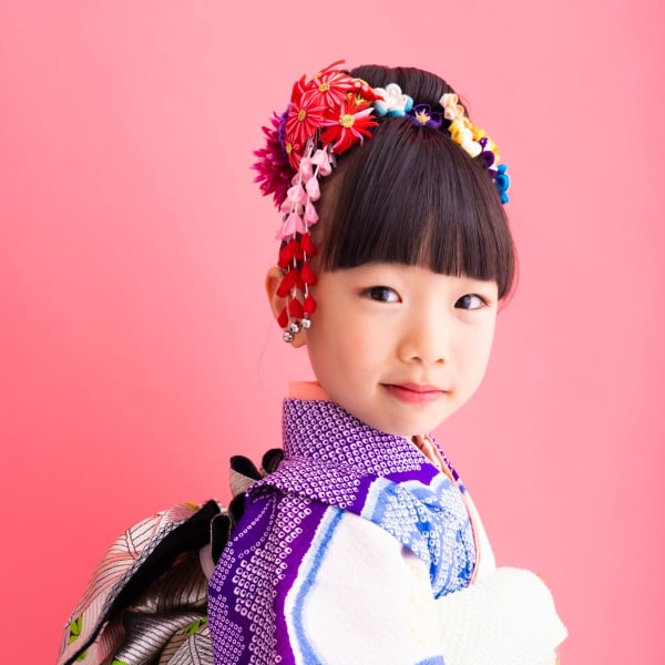 七五三☆着物☆着付け//ヘアセット//メイク