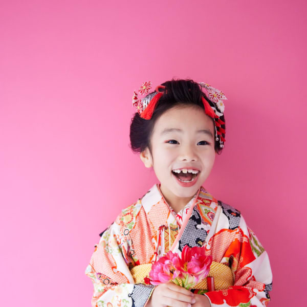七五三☆着物☆着付け//ヘアセット//メイク