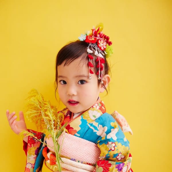 七五三☆着物☆着付け//ヘアセット//メイク