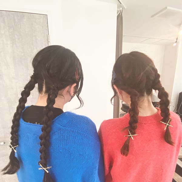 ツイン編み込み