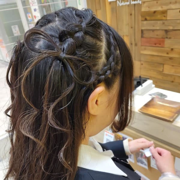 卒業式のヘアセット