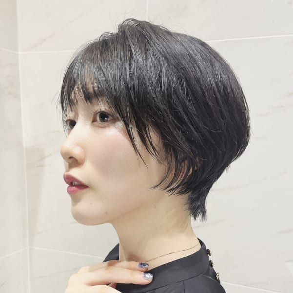 30代40代50代 ひし形ハンサムショート