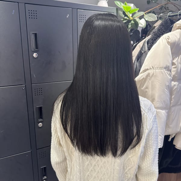 髪質改善カラーアッシュブラック【中目黒/恵比寿/代官山】|OAKgarden中目黒 hair&nail