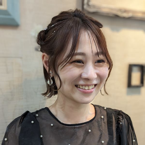 ミニボブハーフアップ