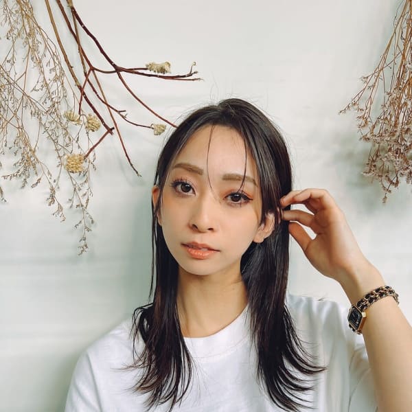 【JILL】暗髪セミディ