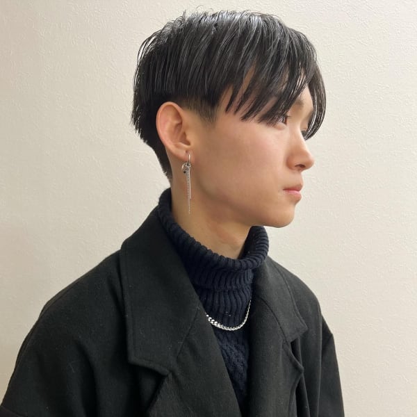 前下がりセンターパート◎[池袋メンズ美容室］