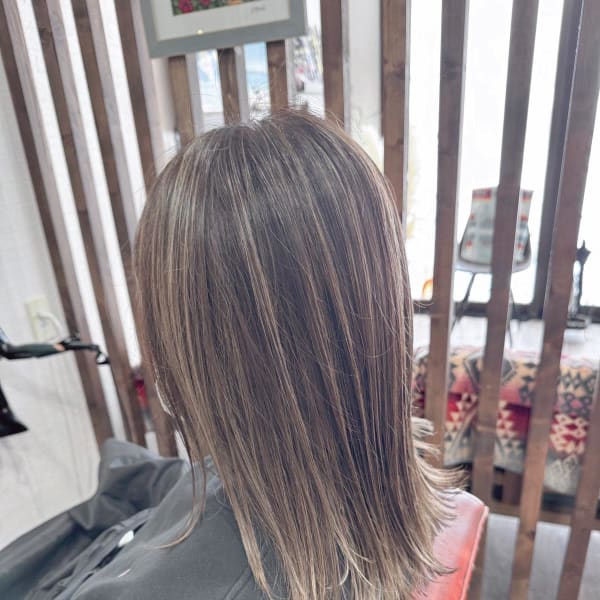 hair make amphi×セミロング