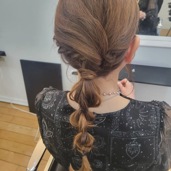 結婚式 パーティヘアセット