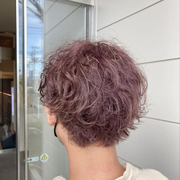 色落ちグレーのラベンダーカラー