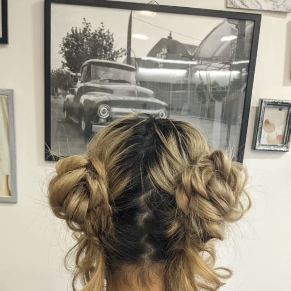 高めツインお団子