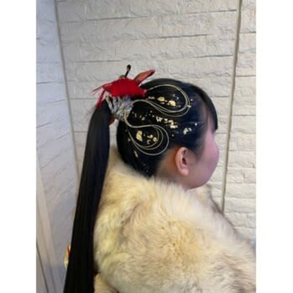 【成人式】ポニーテールスタイル