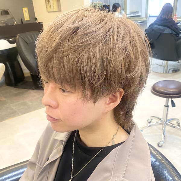 メンズウルフ/ミルクベージュ