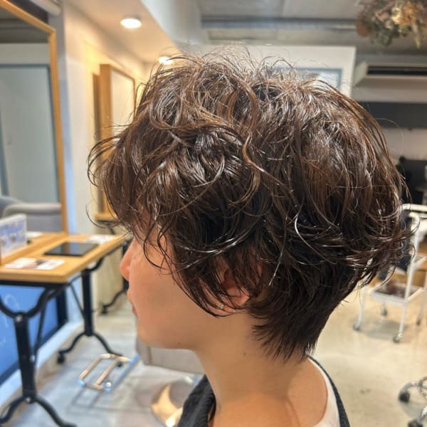 terrace岩政/ショートパーマ/30代40代/姪浜