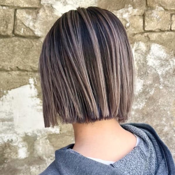 【Reir_吉祥寺】*切りっぱなしボブ+ハイライトミルクティ