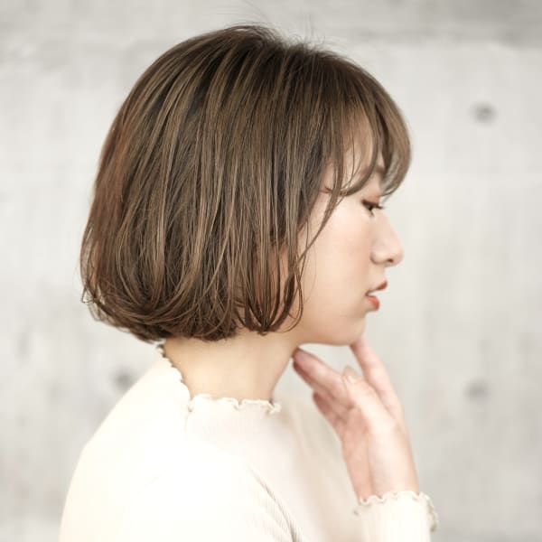 大人可愛いショートボブ