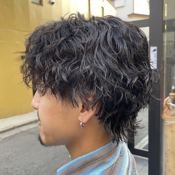 メンズマッシュパーマツイストスパイラルパーマニュアンスパーマ|AXY HAIR&MAKE 新宿本店
