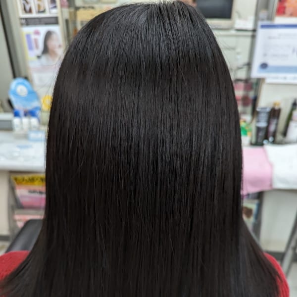 酸性ストレートヘアー