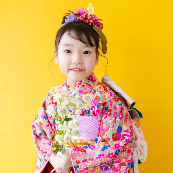 七五三☆着物☆着付け//ヘアセット//メイク