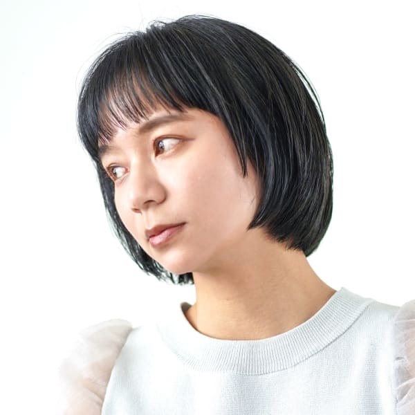 大人かわいい丸みボブ