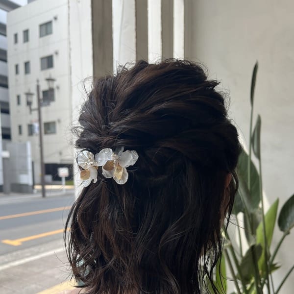 ボブ×ハーフアップアレンジ♪