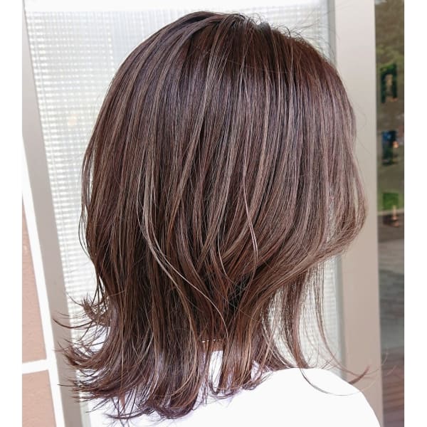 極細大人ハイライト×くびれヘア