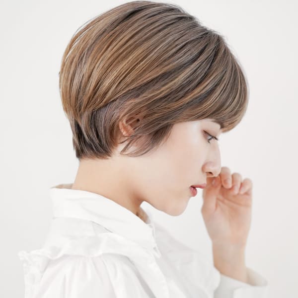 大人かわいいマッシュショート