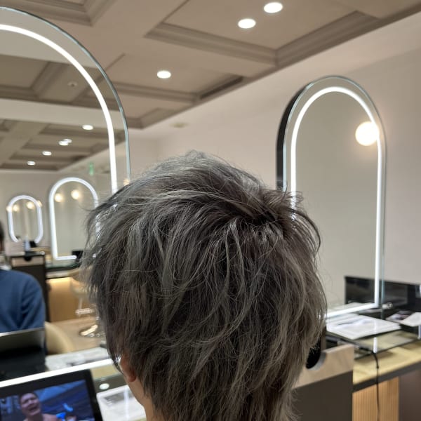 メンズカット×シルバー