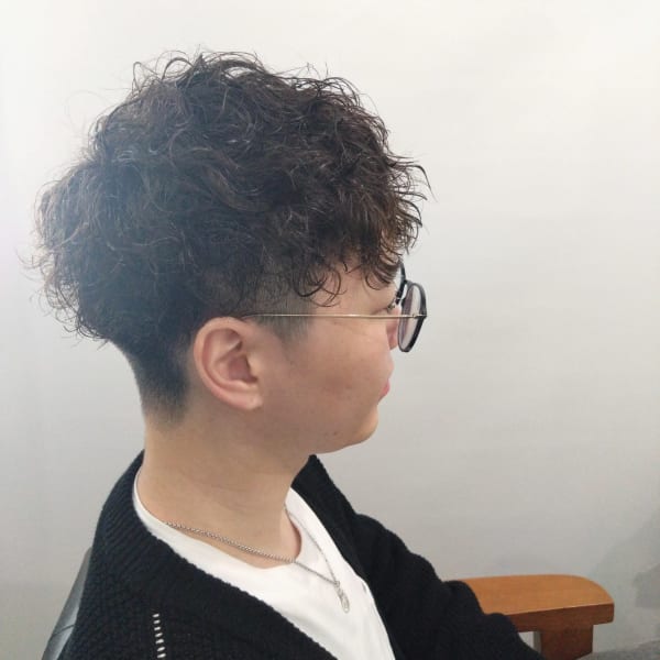 【afresh hair】メンズカット+波巻きスパイラル|afresh hair