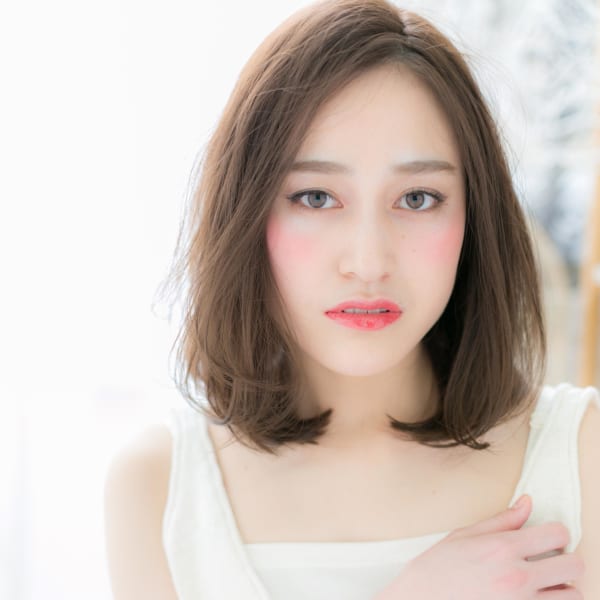 大人かわいい◎美人顔ハンサムワンカール　シルキーベージュ