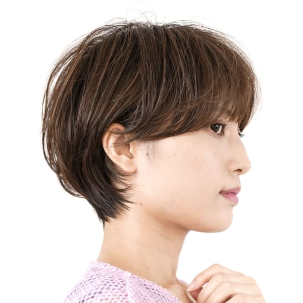 大人可愛いショートボブ