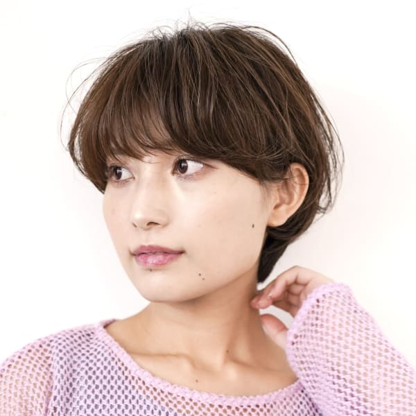 大人可愛いショートボブ