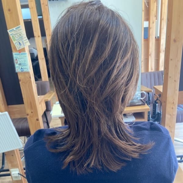 お客様髪質改善データ1081（メンズロングウルフ）