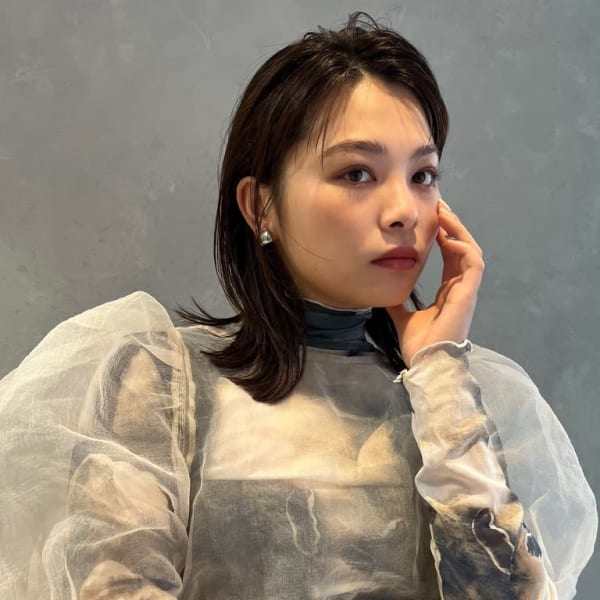 三軒茶屋_レディース_セミロング_ボブ_外ハネ_ウェット|HAIR & MAKE EARTH 三軒茶屋店