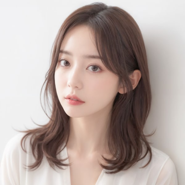 やわらかミディアムヘア|【全席半個室サロン】Natural 仙台長町店