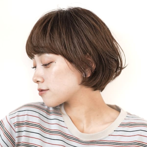 大人女性におすすめ丸みショート