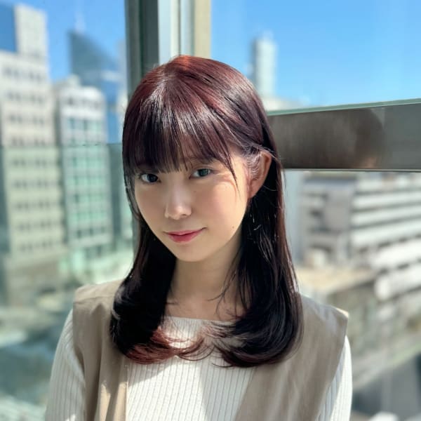 美髪矯正とおとなピンクブラウン【奥村北斗】