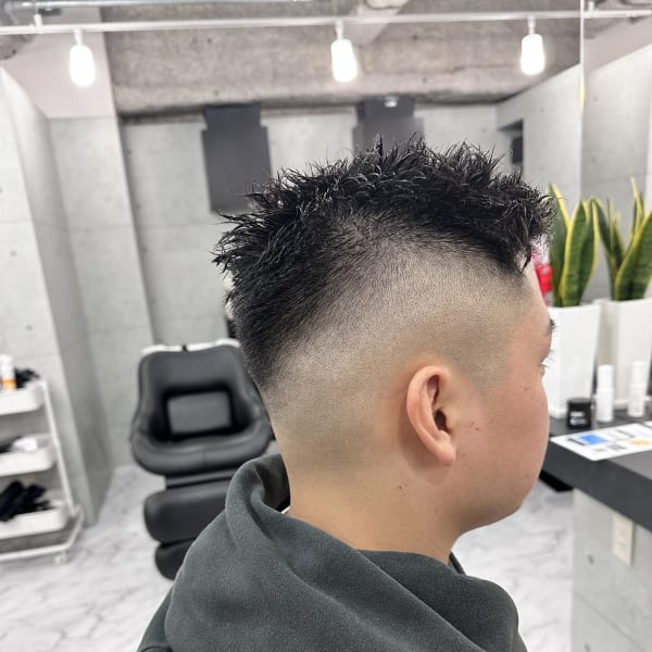 東銀座/ウルフ/アッシュブラック/カルマパーマ/ベリーショー